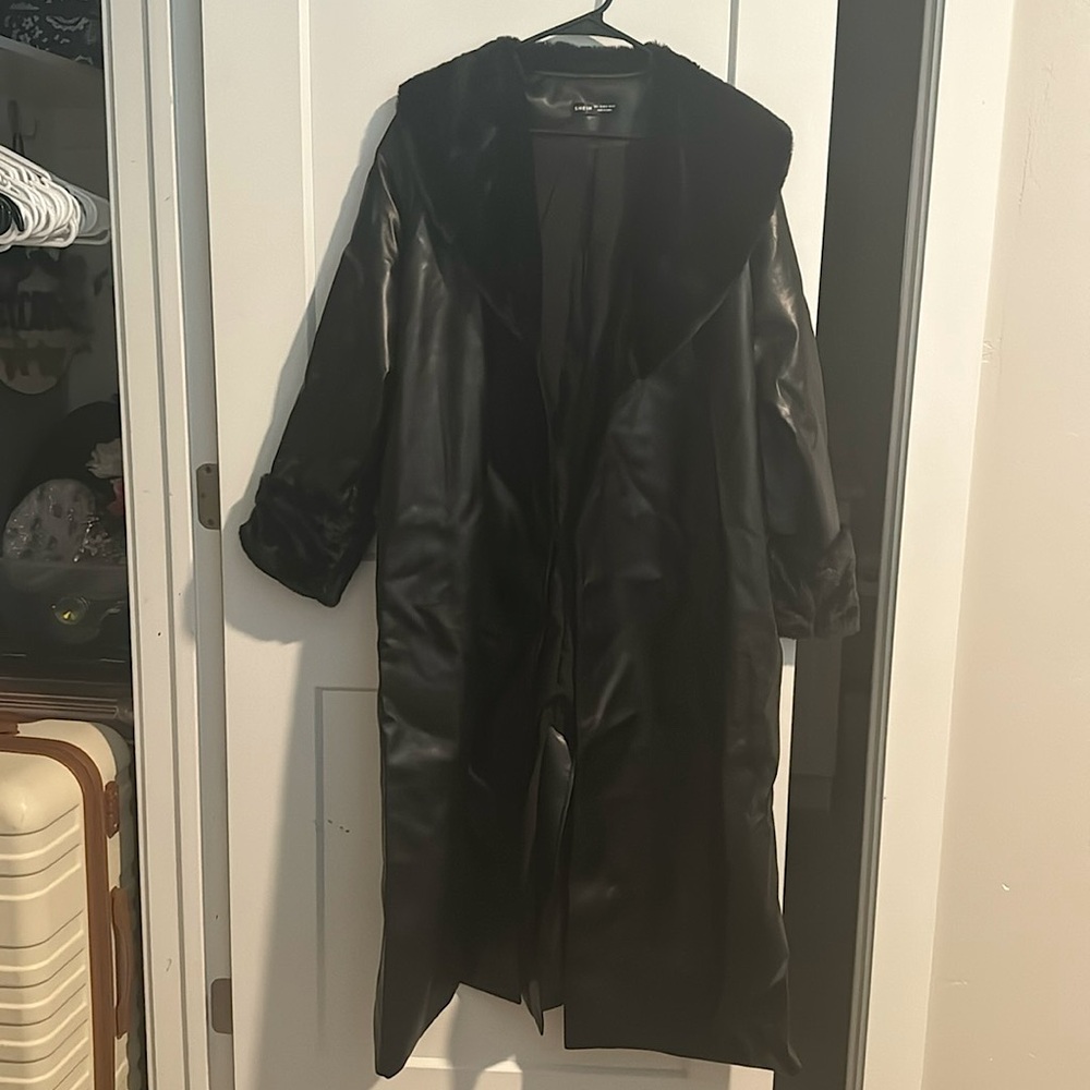 Leather PeaCoat